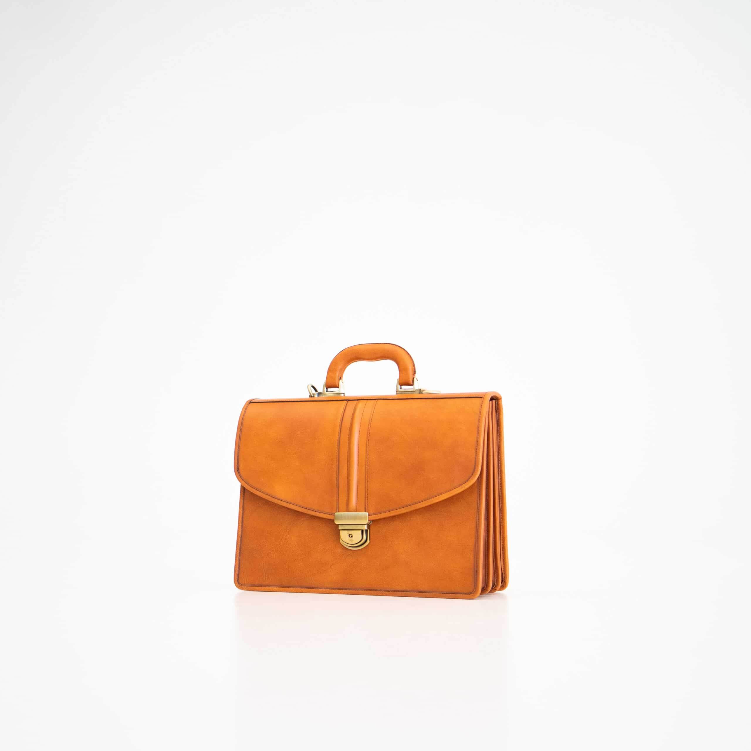 Aktentasche No. 20 - Cognac - Vanelion-Taschenwelt