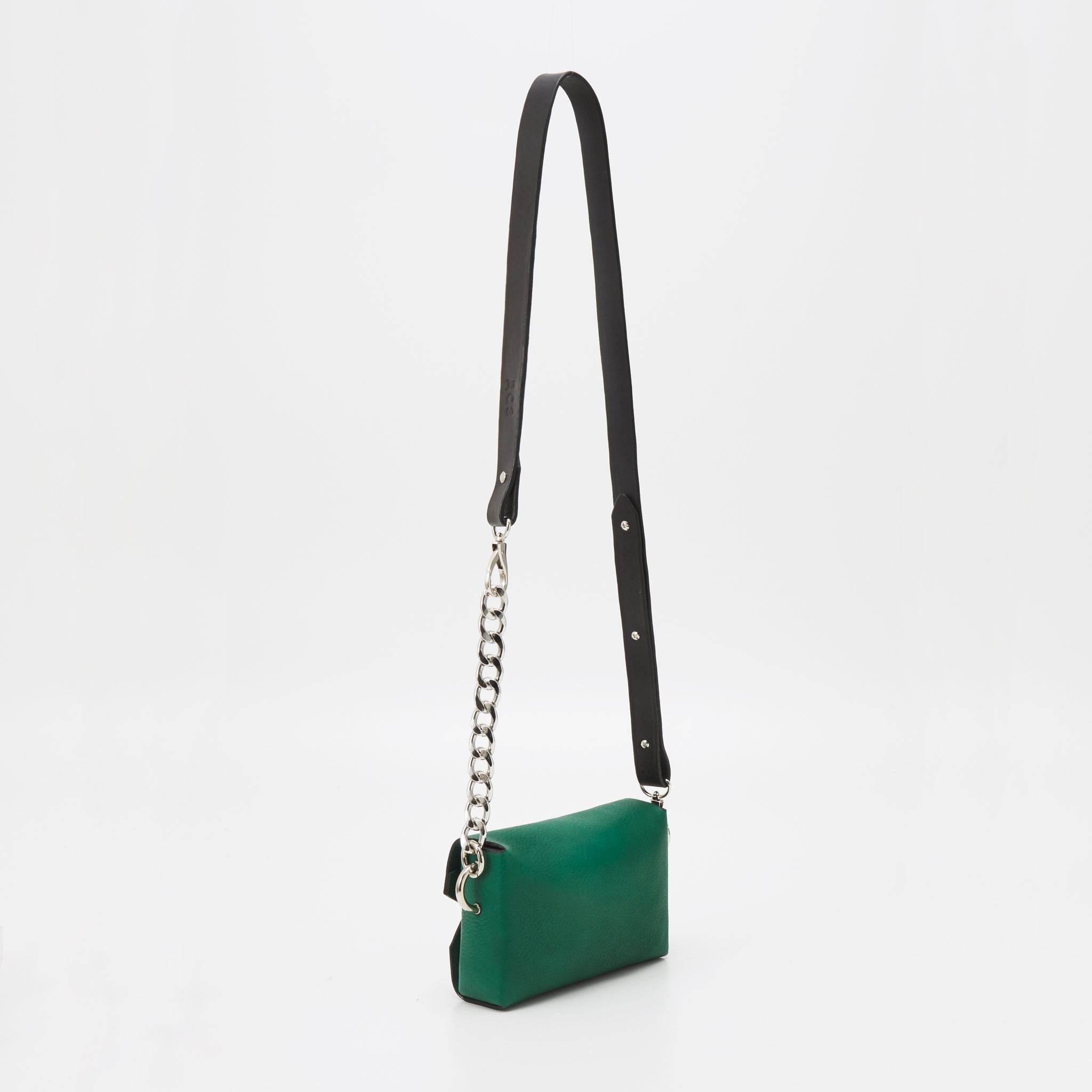 Handgefertigte Leder Tasche - Grün - Vanelion-Taschenwelt
