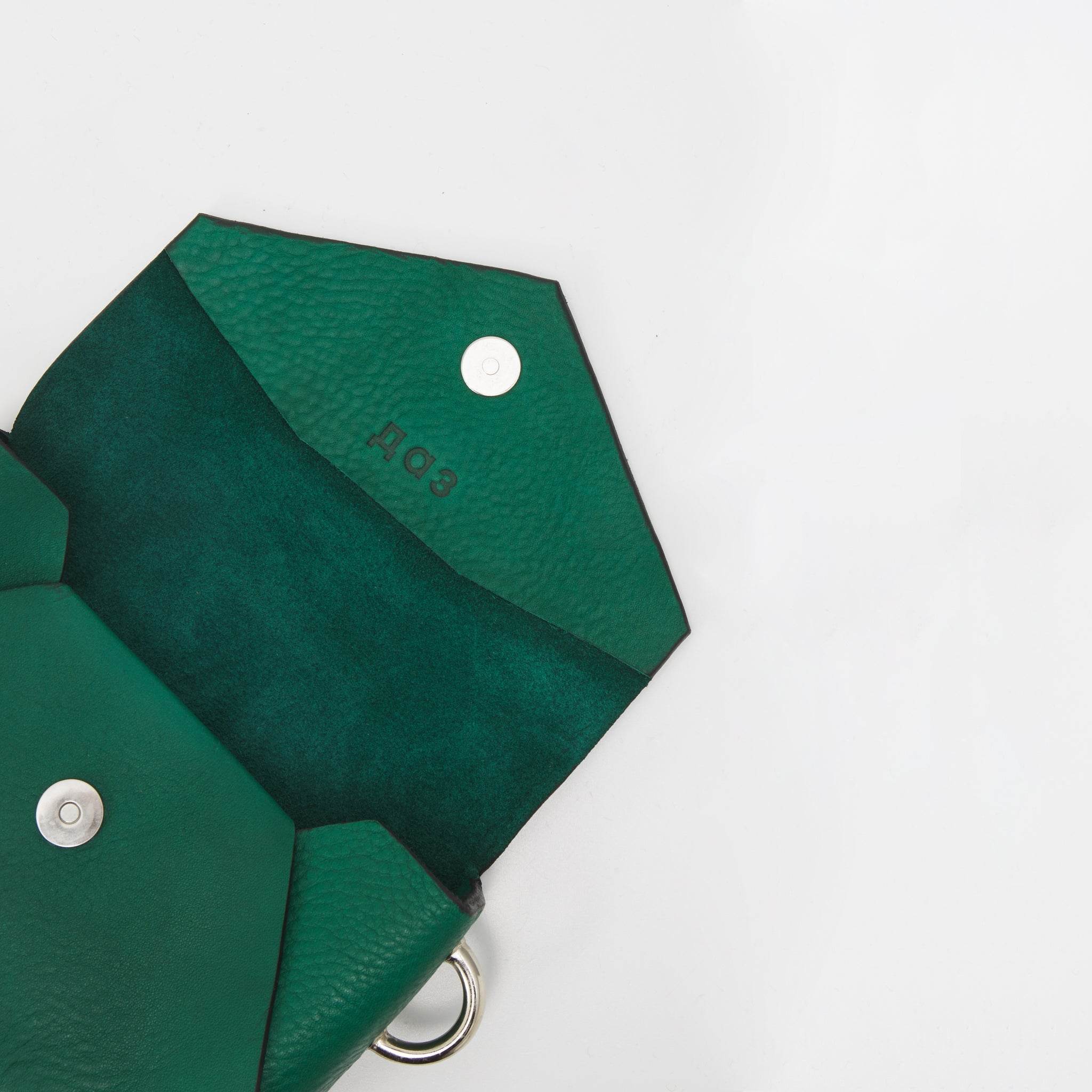 Handgefertigte Leder Tasche - Grün - Vanelion-Taschenwelt