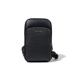 Schwarze Armani Exchange Herren-Umhängetasche frontal