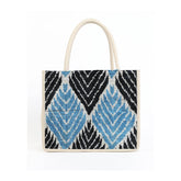 Große Leder & Seide Tragetasche - Lena - Vanelion-Taschenwelt