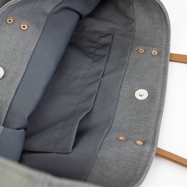 Grauer Denim Tragetasche - Vanelion-Taschenwelt