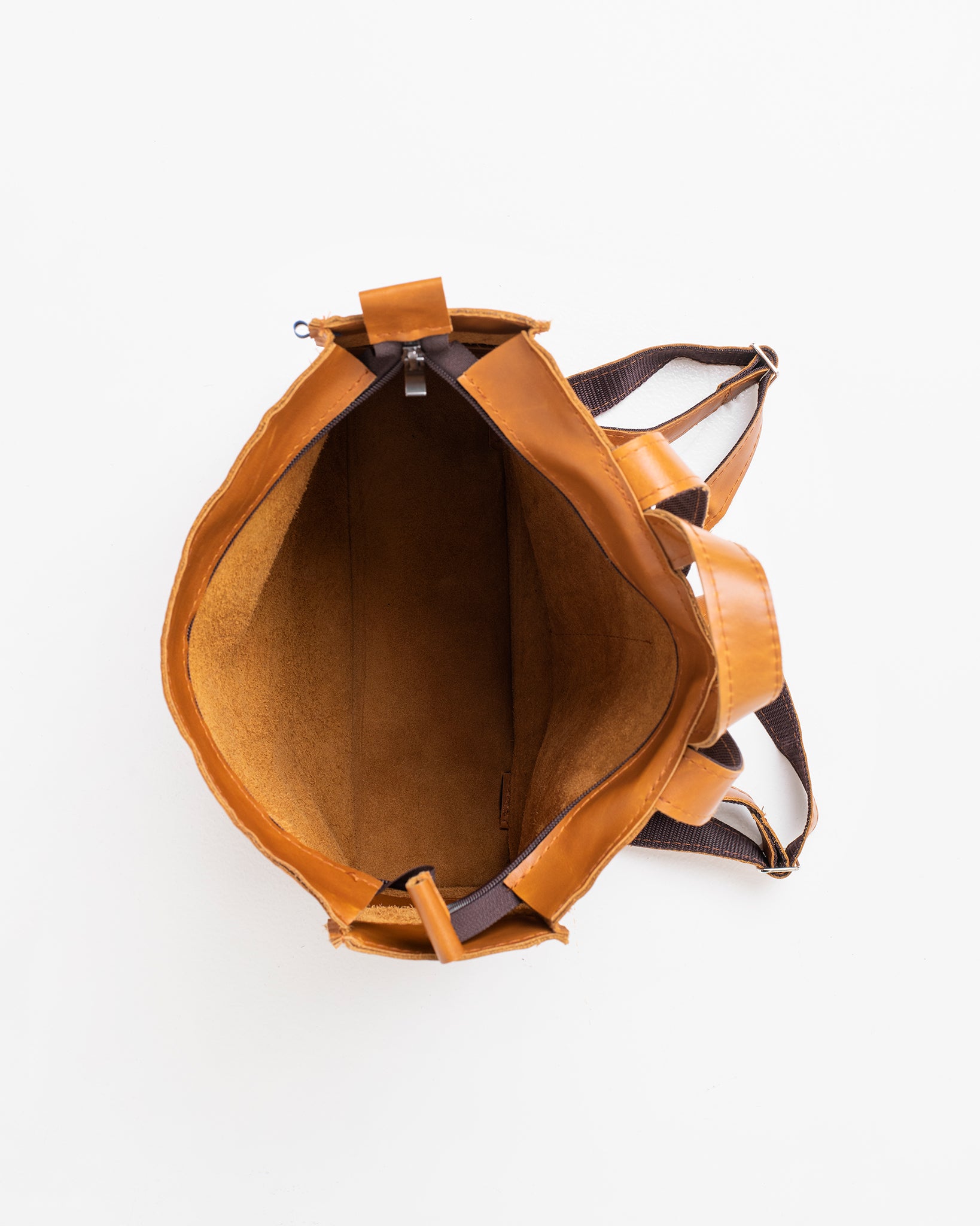 Folk 2 Leder-Rucksack - Caramel