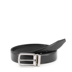 Ungaro Herren-Gürtel – Echtleder, Reversibel Schwarz/Schwarz - Vanelion-Taschenwelt
