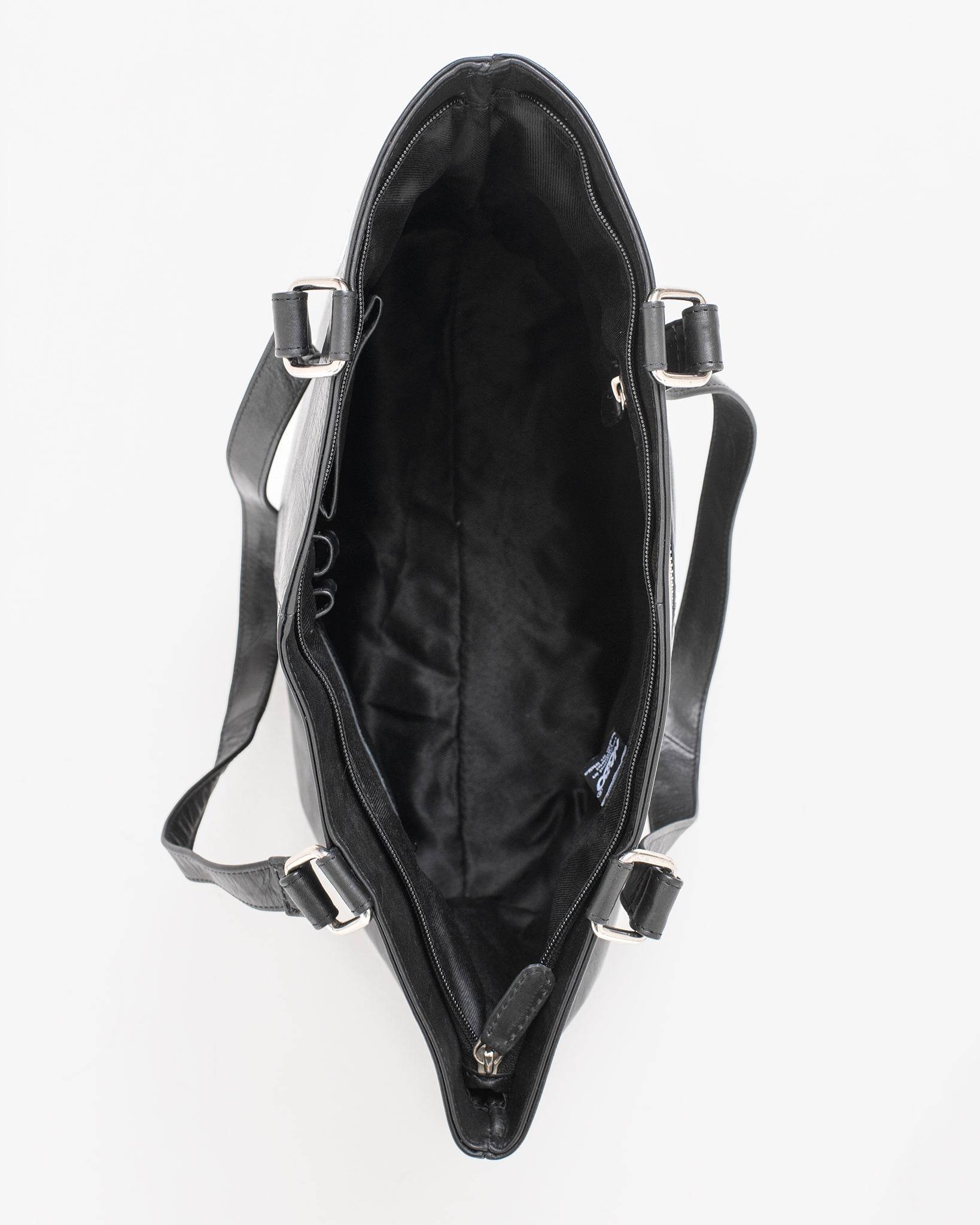 Leder-Umhängetasche NK2028 - Schwarz - Vanelion-Taschenwelt