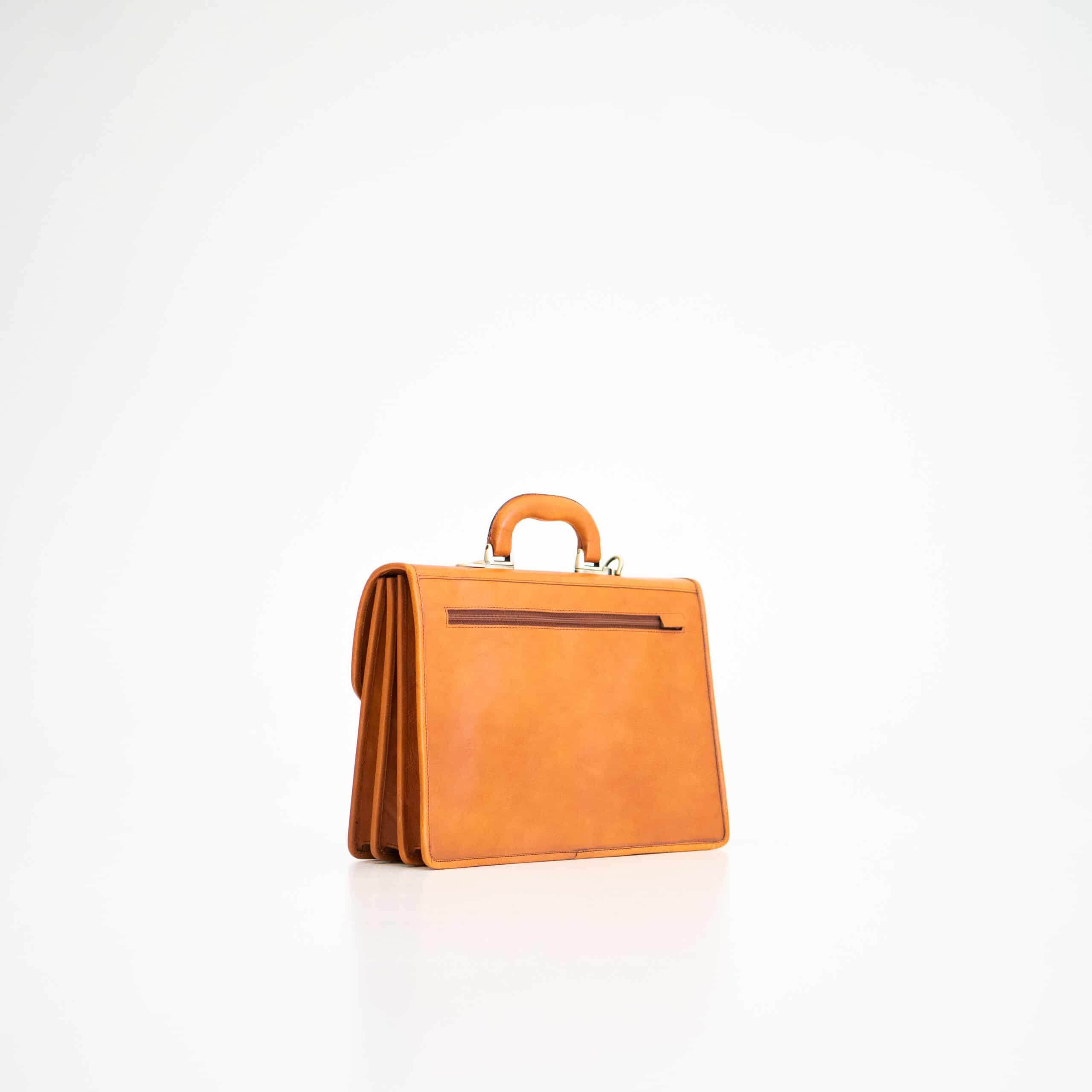Aktentasche No. 20 - Cognac - Vanelion-Taschenwelt