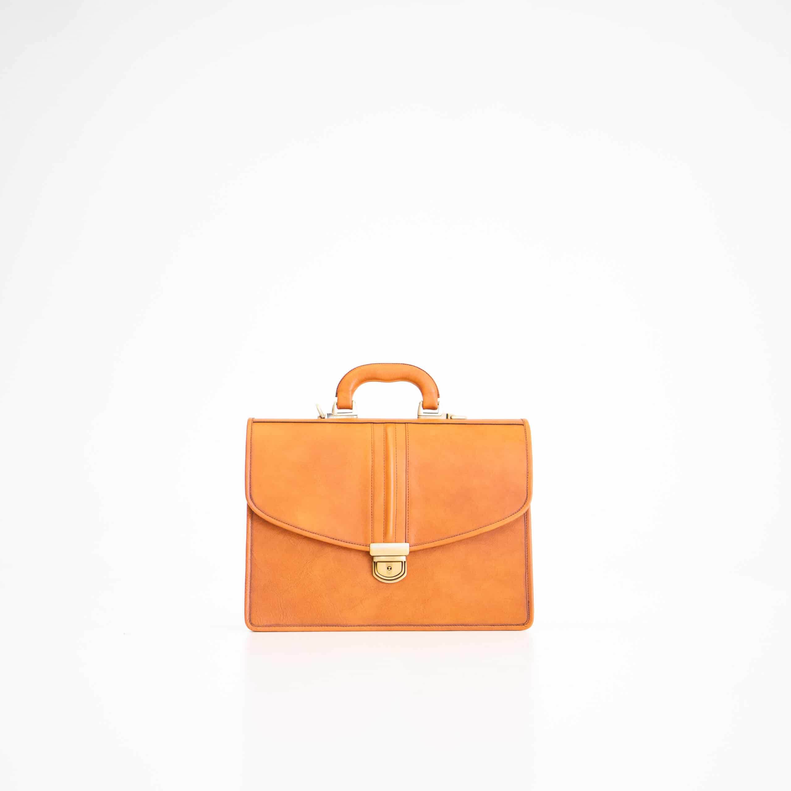 Aktentasche No. 20 - Cognac - Vanelion-Taschenwelt