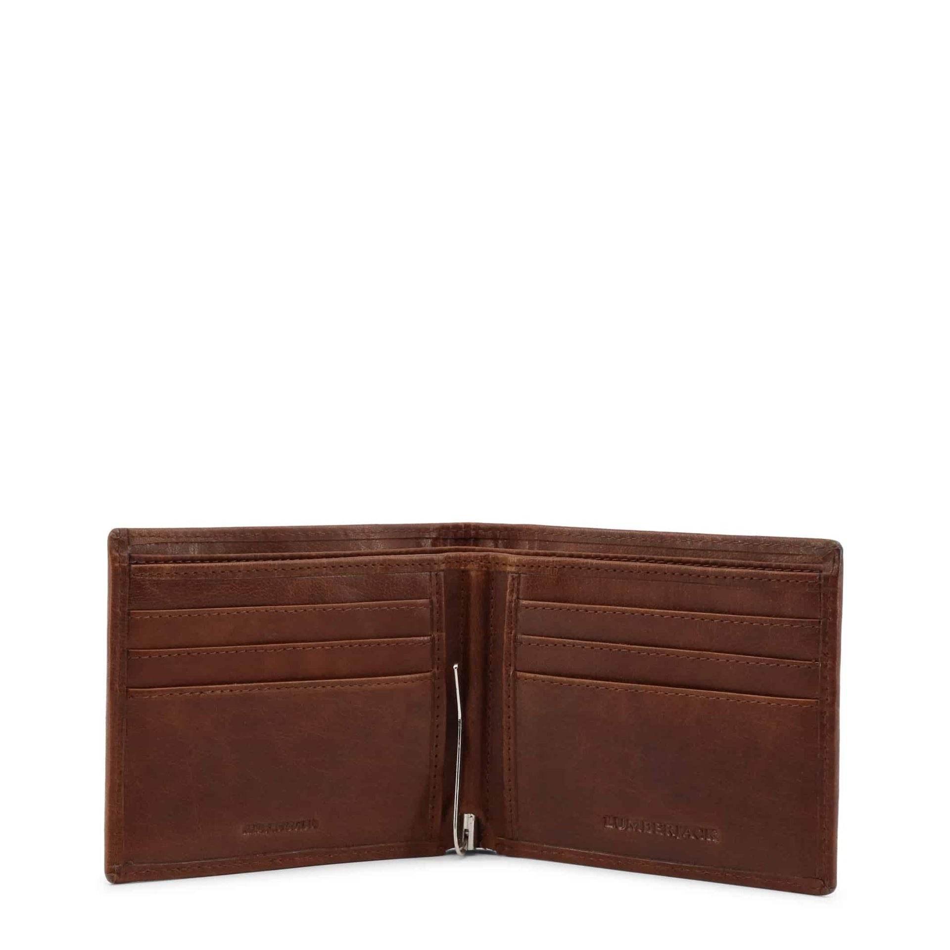 Lumberjack Herrenlederbörse Braun mit Geldklammer – Schlank & Stilvoll - Vanelion-Taschenwelt