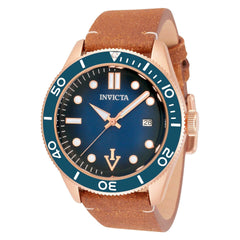 Invicta Herren-Automatikuhr mit Lederarmband – Zeitloser Vintage-Charme in Roségold - Vanelion-Taschenwelt