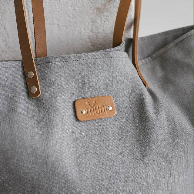 Grauer Denim Tragetasche - Vanelion-Taschenwelt