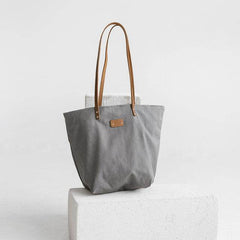 Grauer Denim Tragetasche - Vanelion-Taschenwelt