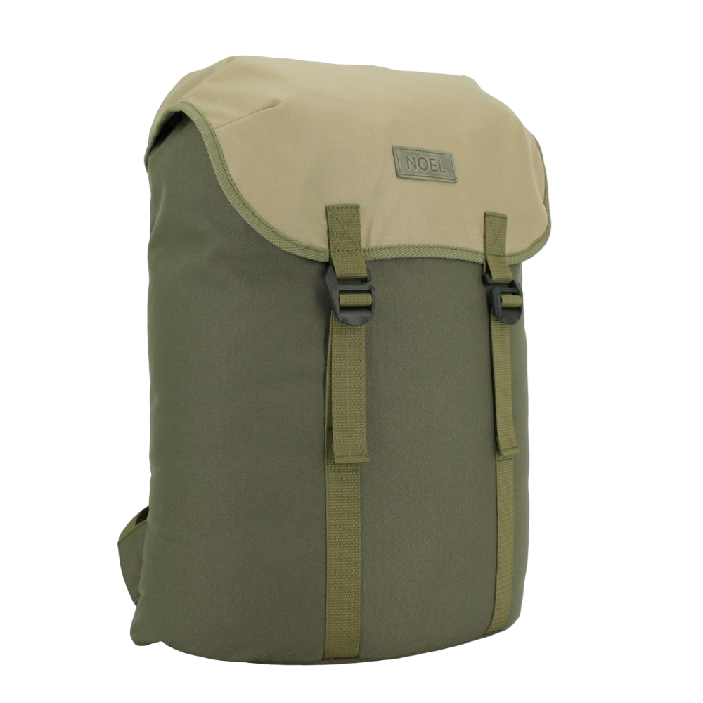 Noel Rucksack Cafe mit Schnallen - Khaki & Beige