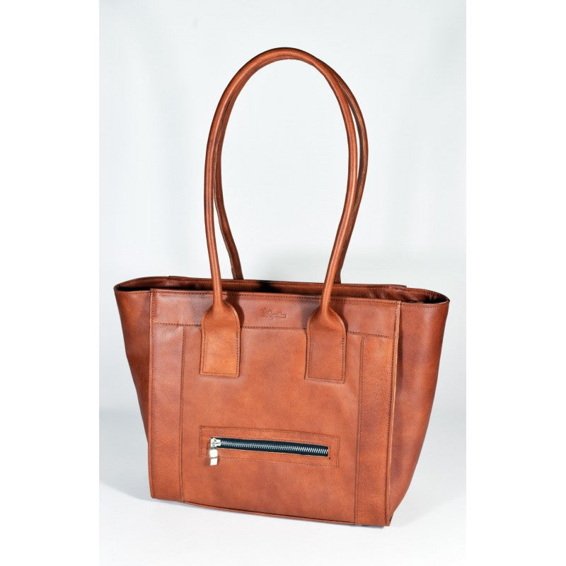 Lederhandtasche Nr. 35-29 - Cognac