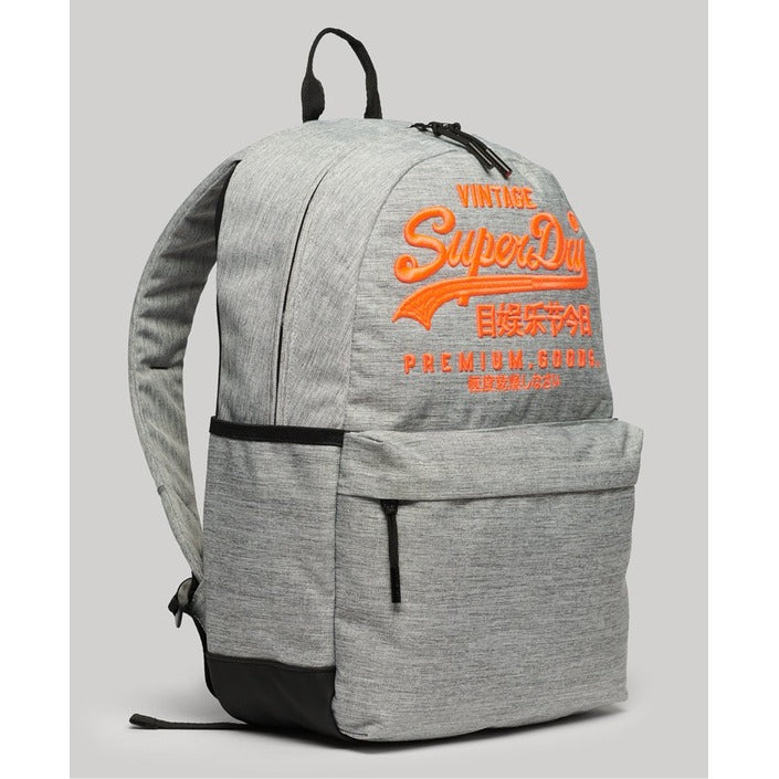 Superdry Herren-Rucksack Grau – Vintage-Logo & Urban Style