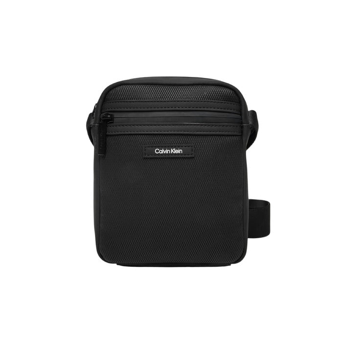 Calvin Klein Herren-Umhängetasche in Schwarz mit Reißverschluss