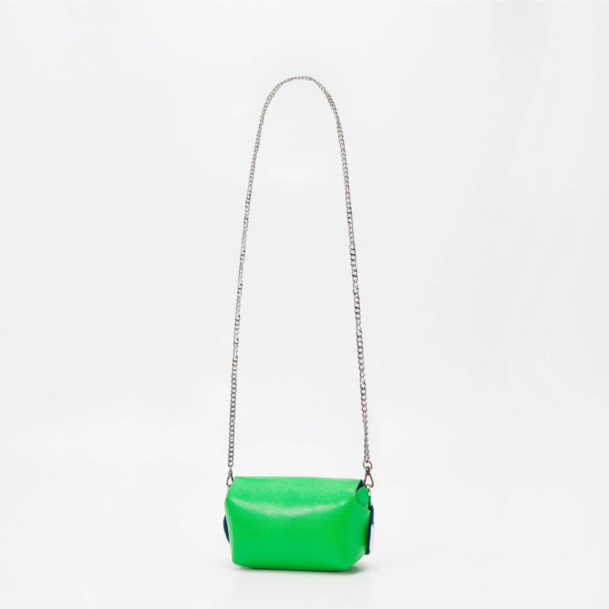 Handgefertigte Leder Umhängetasche - Neon Grün - Vanelion-Taschenwelt